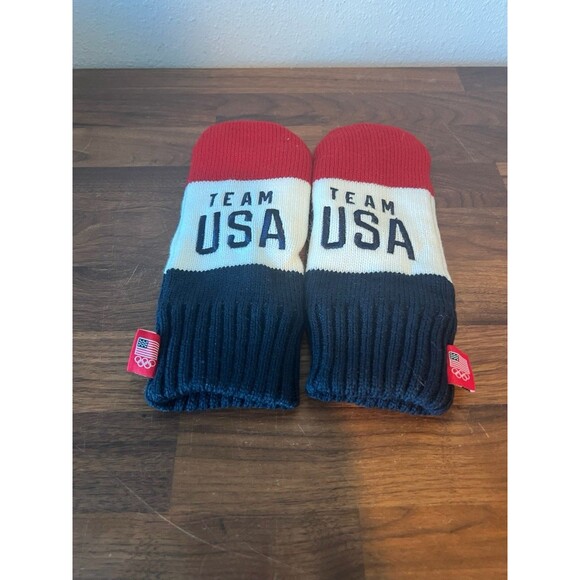 Team USA Olympic Team Red, White & Blue Winter Knit Mittens - Picture 5 of 6